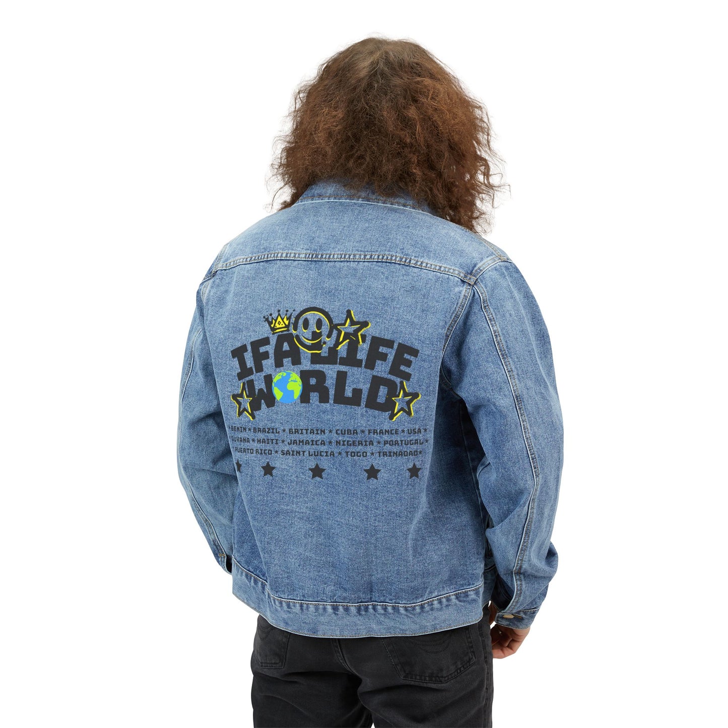 IFA LIFE WORLD "THE COUNTRIES" Denim Jacket