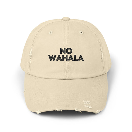 NO WAHALA Unisex Distressed Cap
