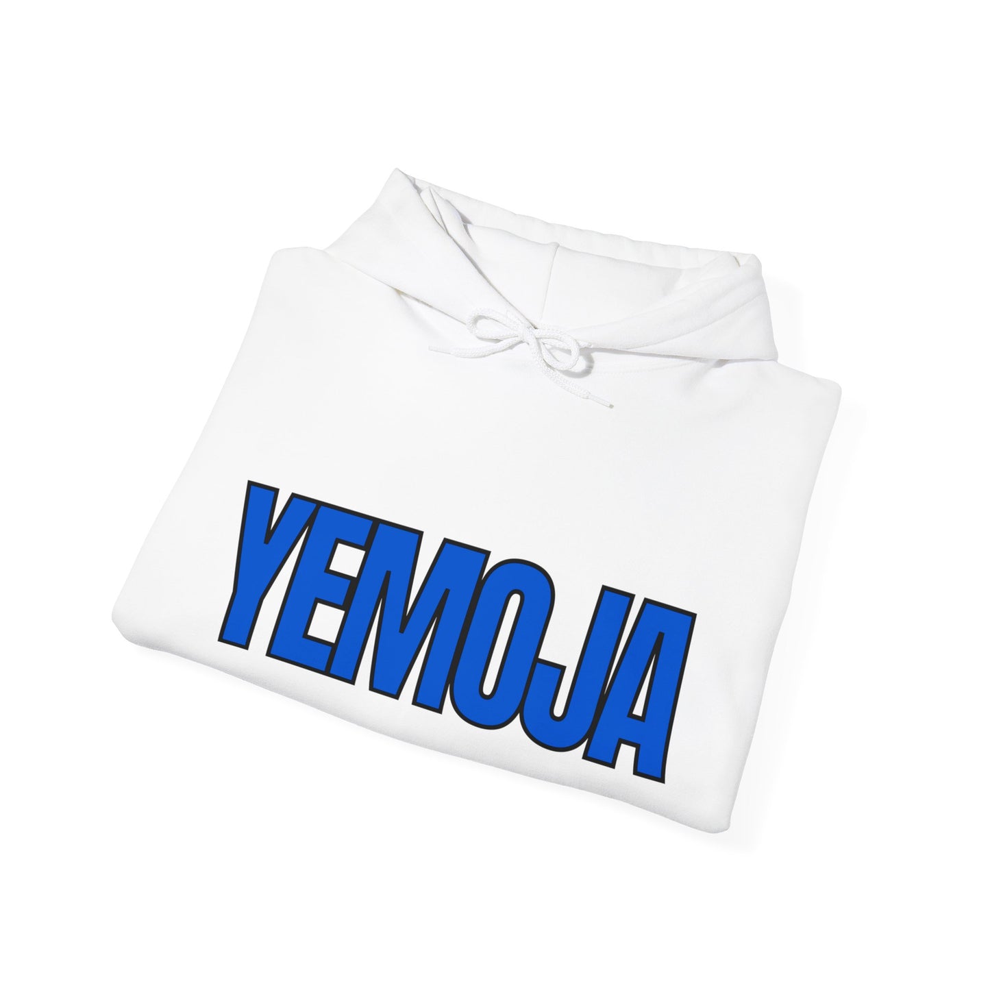 YEMOJA / YEMAYA Orisha Unisex Hoodie - Ocean Blue/Wht