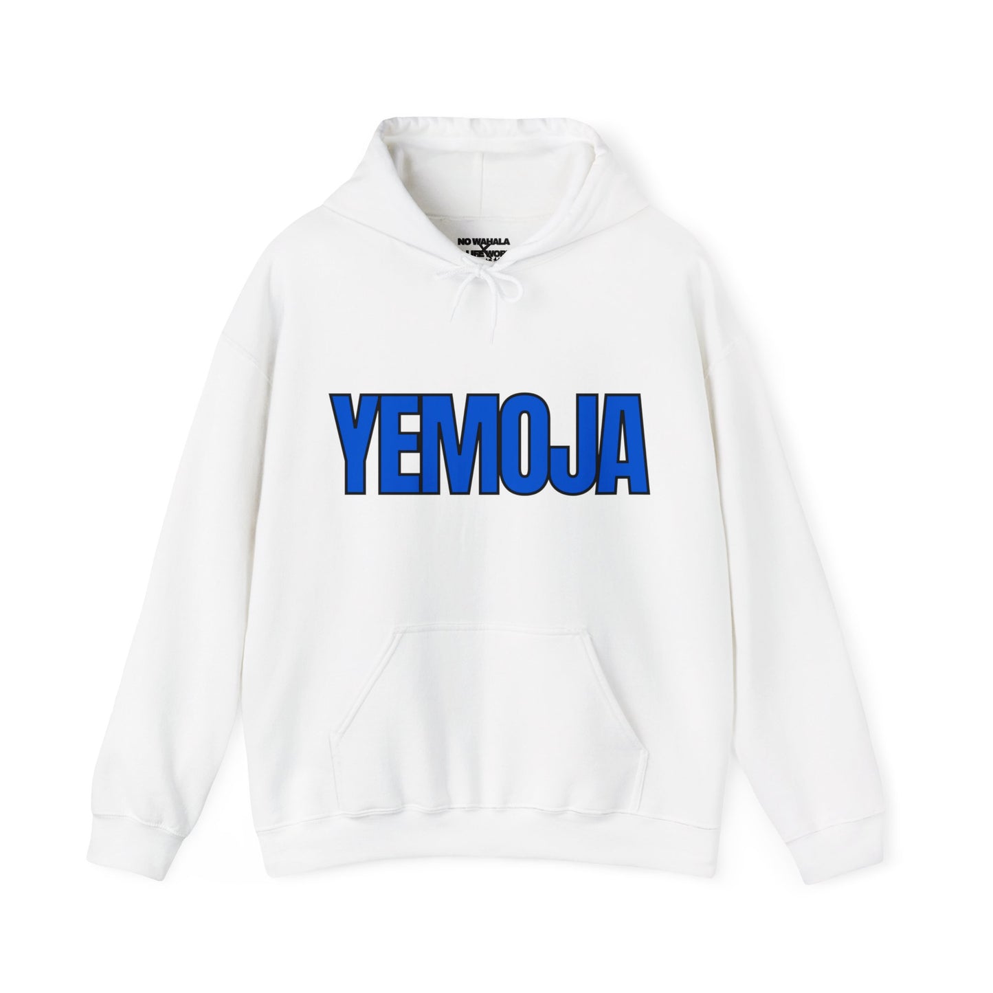 YEMOJA / YEMAYA Orisha Unisex Hoodie - Ocean Blue/Wht