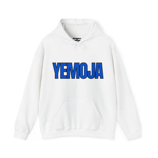 YEMOJA / YEMAYA Orisha Unisex Hoodie - Ocean Blue/Wht