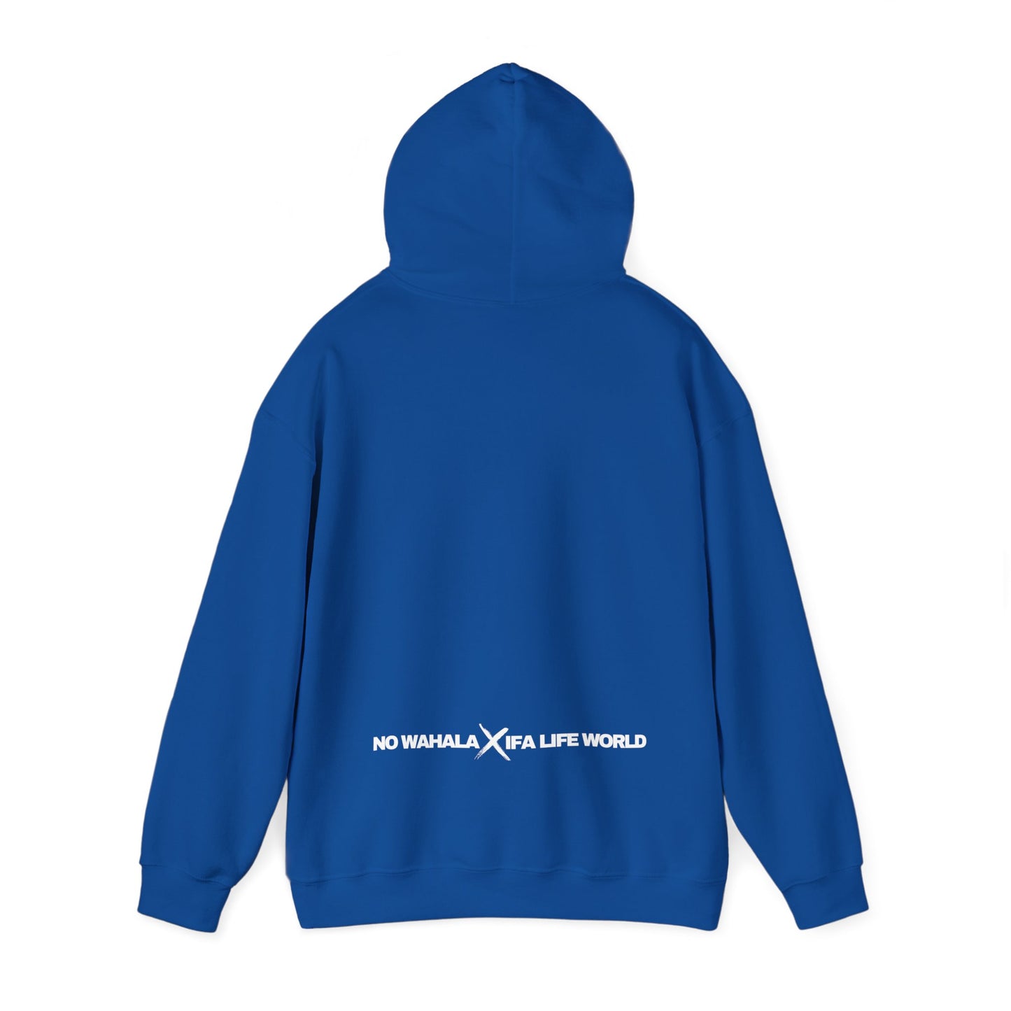 YEMOJA / YEMAYA Orisha Unisex Hoodie - Ocean Blue/Wht