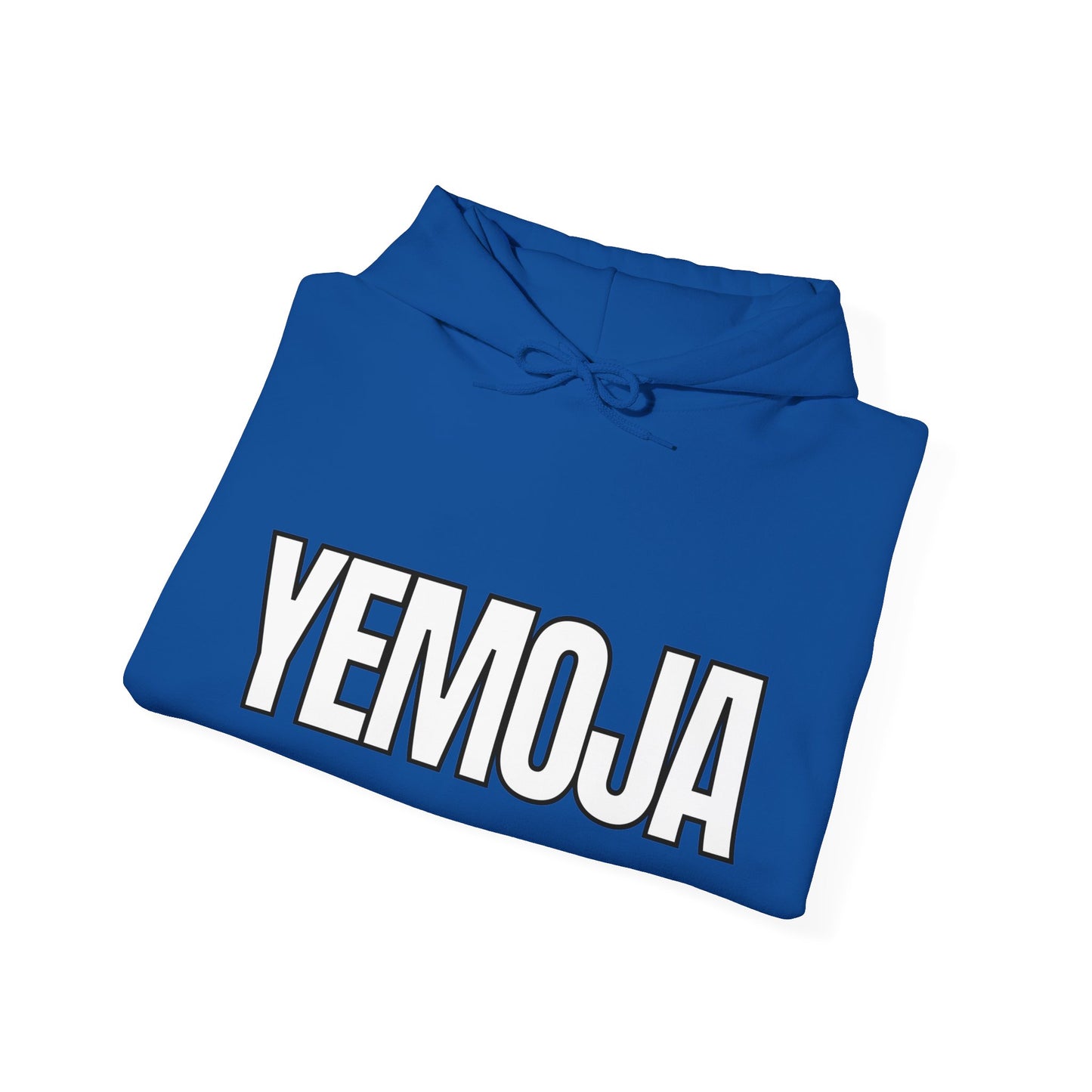 YEMOJA / YEMAYA Orisha Unisex Hoodie - Ocean Blue/Wht