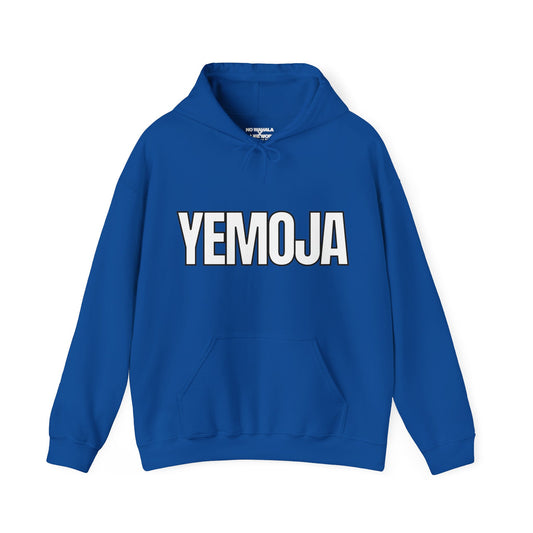 YEMOJA / YEMAYA Orisha Unisex Hoodie - Ocean Blue/Wht